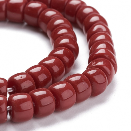 Acheter Lot de 20 perles en verre opaque - Rouge foncé - 2,19 € en ligne sur La Petite Epicerie - Loisirs créatifs