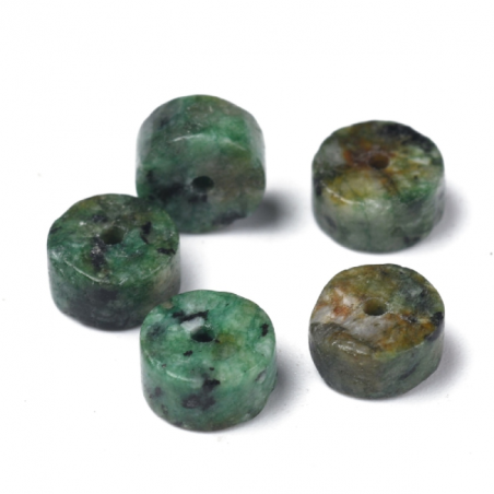 Acheter Lot de 20 perles heishi naturelles 6 mm - Jaspe africain - 4,79 € en ligne sur La Petite Epicerie - Loisirs créatifs
