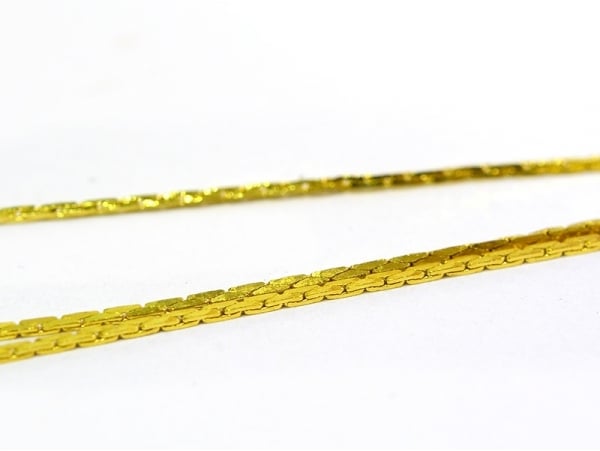 Acheter Chaîne serpentine 0,6 mm dorée x 20 cm - 0,49 € en ligne sur La Petite Epicerie - Loisirs créatifs