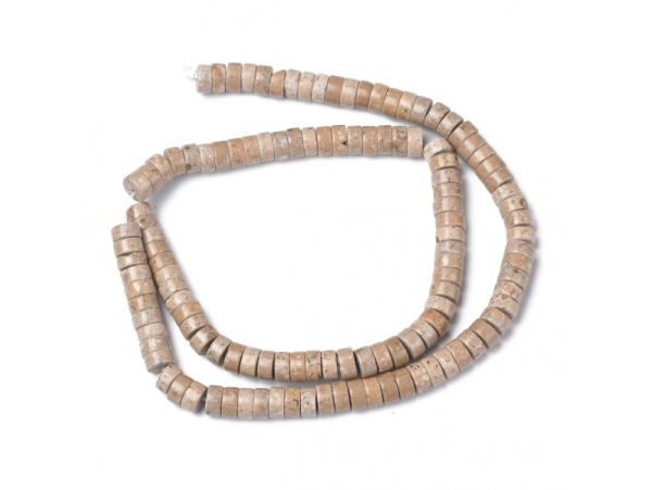 Acheter Lot de 20 perles heishi naturelles 6 mm - Fossile naturel - 3,99 € en ligne sur La Petite Epicerie - Loisirs créatifs