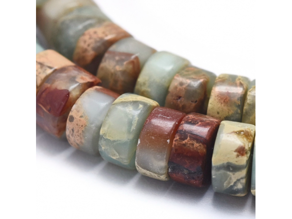 Acheter Lot de 20 perles heishi naturelles 6 mm - Jaspe aqua terra - 4,59 € en ligne sur La Petite Epicerie - Loisirs créatifs