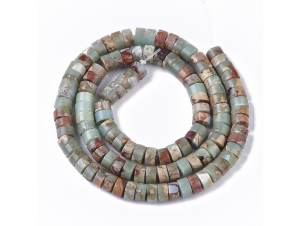 Acheter Lot de 20 perles heishi naturelles 6 mm - Jaspe naturel - 4,39 € en ligne sur La Petite Epicerie - Loisirs créatifs