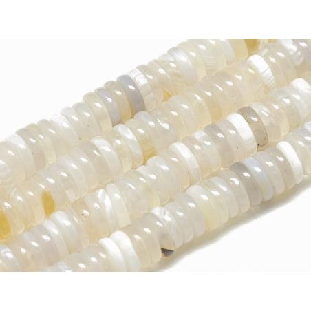Acheter Lot de 20 perles heishi naturelles 6 mm - Agate blanche - 4,99 € en ligne sur La Petite Epicerie - Loisirs créatifs