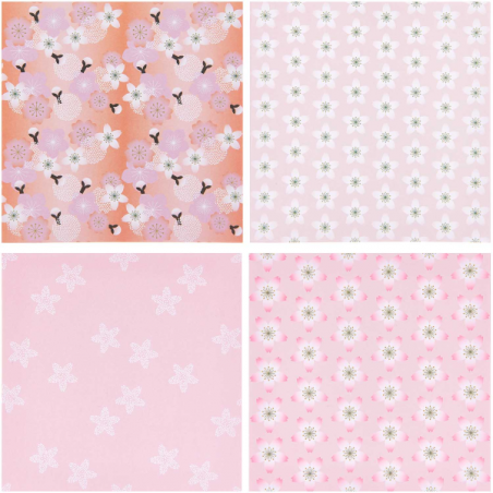 Acheter Lot de 50 feuilles pour origami Sakura Sakura, fleurs de cerisier - Rico Design - 5,49 € en ligne sur La Petite Epice...