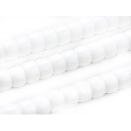 Acheter Lot de 20 perles en verre opaque - Blanc - 2,19 € en ligne sur La Petite Epicerie - Loisirs créatifs