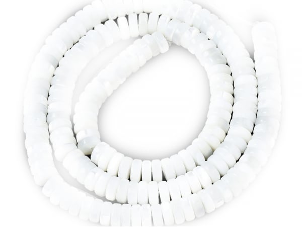 Acheter Lot de 20 perles heishi naturelles 6 mm - Coquille de trochid blanc - 4,29 € en ligne sur La Petite Epicerie - Loisir...