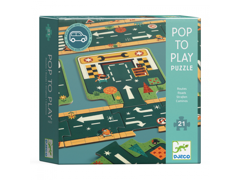 Acheter Puzzle Pop to play - Routes - 21 pièces - 20,29 € en ligne sur La Petite Epicerie - Loisirs créatifs