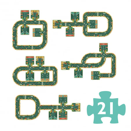 Acheter Puzzle Pop to play - Routes - 21 pièces - 18,49 € en ligne sur La Petite Epicerie - Loisirs créatifs