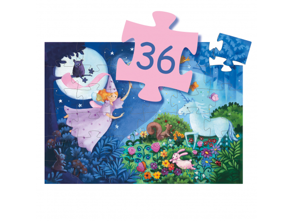 Acheter Puzzle la fée et la licorne - 36 pièces - 17,29 € en ligne sur La Petite Epicerie - Loisirs créatifs