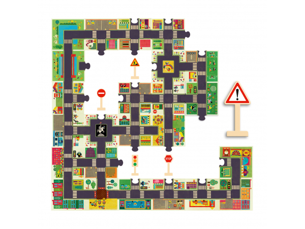 Acheter Puzzle pop to play - La ville - 24 pièces - 29,19 € en ligne sur La Petite Epicerie - Loisirs créatifs