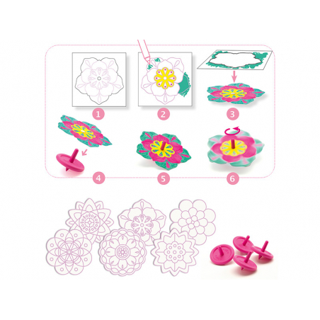 Acheter Kit DIY - Toupies fleurs - 9,29 € en ligne sur La Petite Epicerie - Loisirs créatifs
