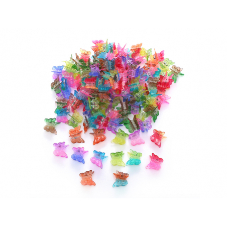 Acheter Lot de 10 pinces à cheveux - Papillons bicolores - 3,99 € en ligne sur La Petite Epicerie - Loisirs créatifs