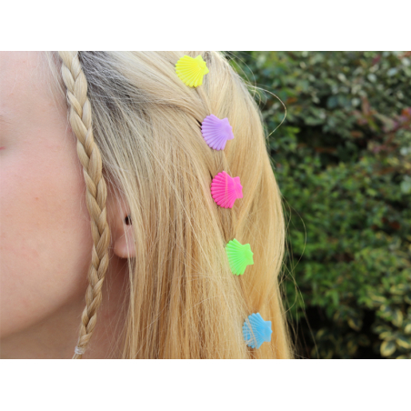 Acheter Lot de 10 pinces à cheveux - Coquillages multicolores - 1,39 € en ligne sur La Petite Epicerie - Loisirs créatifs