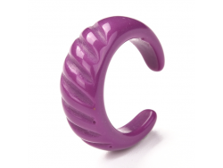 Acheter Bague striée en acrylique - Violette - 3,49 € en ligne sur La Petite Epicerie - Loisirs créatifs