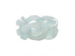 Acheter Bague chaîne en acrylique transparente - Turquoise pâle - 1,99 € en ligne sur La Petite Epicerie - Loisirs créatifs