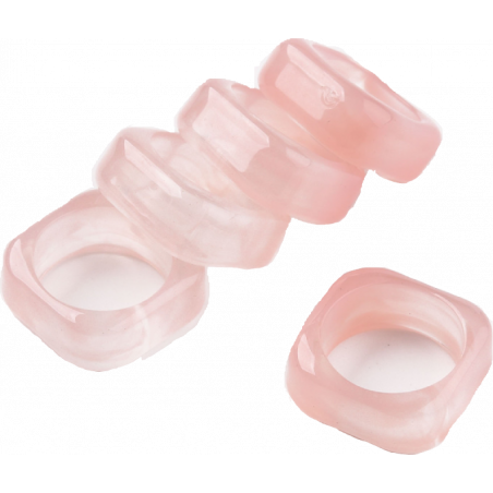 Acheter Bague en résine carrée - Rose - 1,99 € en ligne sur La Petite Epicerie - Loisirs créatifs