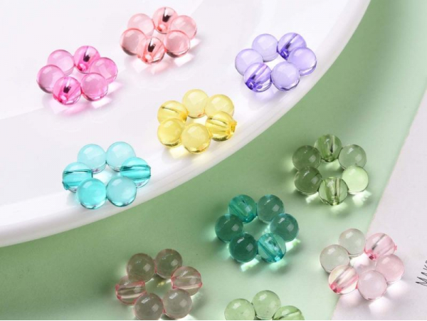 Acheter 20 perles fleurs boules transparentes - Multicolore - 1,99 € en ligne sur La Petite Epicerie - Loisirs créatifs