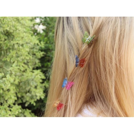 Acheter Lot de 10 pinces à cheveux - Papillons bicolores - 3,99 € en ligne sur La Petite Epicerie - Loisirs créatifs