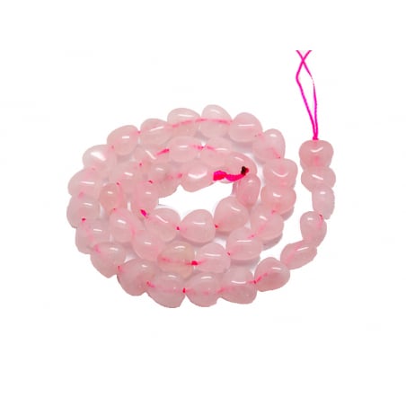 Acheter 10 perles de quartz naturel coeur - Rose clair - 6,99 € en ligne sur La Petite Epicerie - Loisirs créatifs