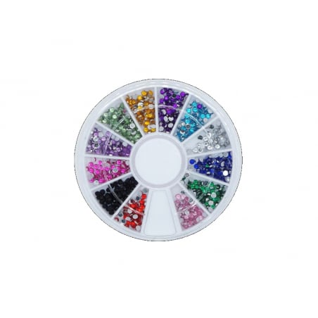 Acheter Boîte de strass diamants - 12 couleurs - 2,19 € en ligne sur La Petite Epicerie - Loisirs créatifs