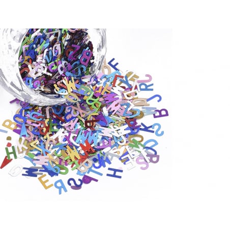 Acheter Paillettes irisées lettres - Multicolore - 2,49 € en ligne sur La Petite Epicerie - Loisirs créatifs