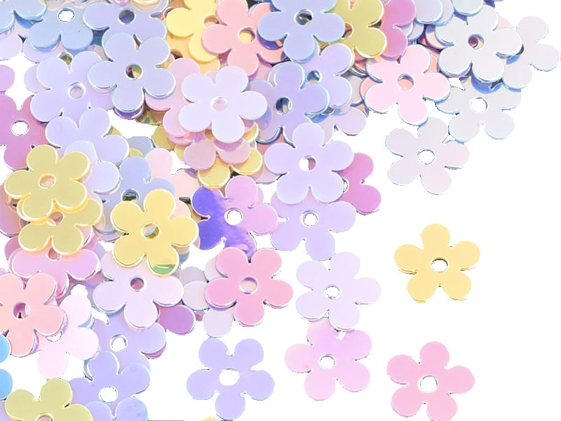 Acheter Sequins irisés fleurs - Multicolore - 2,49 € en ligne sur La Petite Epicerie - Loisirs créatifs