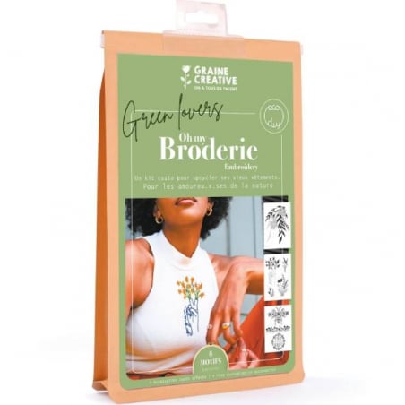 Acheter Kit de broderie sur vêtement - Nature - 19,49 € en ligne sur La Petite Epicerie - Loisirs créatifs