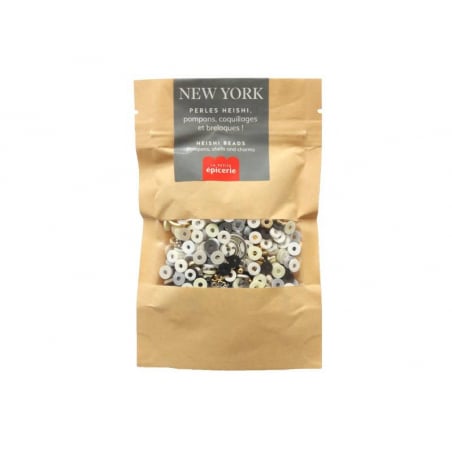 Acheter Mélange de perles heishi et de breloques - New-York - 6,99 € en ligne sur La Petite Epicerie - Loisirs créatifs