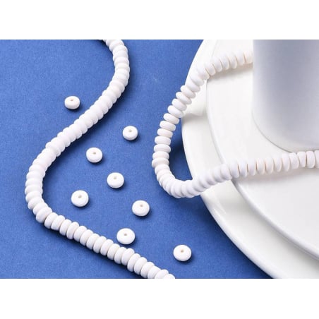 Acheter Boite de perles heishi épaisses 6 mm - Blanc - 3,49 € en ligne sur La Petite Epicerie - Loisirs créatifs