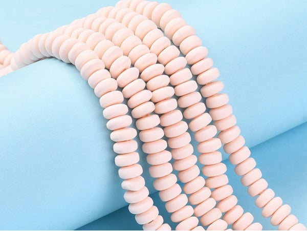 Acheter Boite de perles heishi épaisses 6 mm - Rose orangé - 3,49 € en ligne sur La Petite Epicerie - Loisirs créatifs