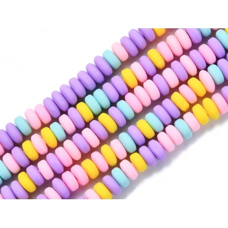 Acheter Boite de perles heishi épaisses 6 mm - Multicolore - 3,49 € en ligne sur La Petite Epicerie - Loisirs créatifs