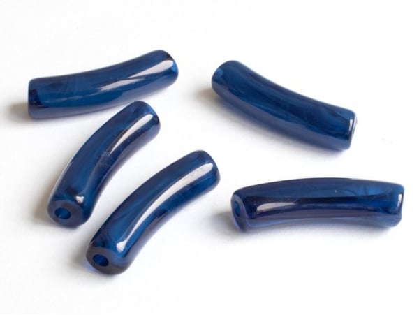 Acheter Lot de 5 perles tubes - Imitation naturelle marbre 6 mm - Bleu marine - 1,99 € en ligne sur La Petite Epicerie - Lois...
