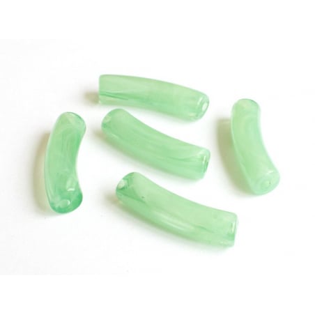 Acheter Lot de 5 perles tubes - Imitation naturelle marbre 6 mm - Vert clair - 1,99 € en ligne sur La Petite Epicerie - Loisi...