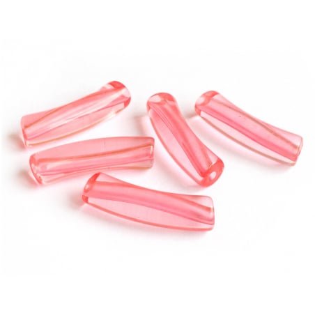 Acheter Lot de 5 perles tubes transparentes en résine 6 mm - Rouge - 1,99 € en ligne sur La Petite Epicerie - Loisirs créatifs