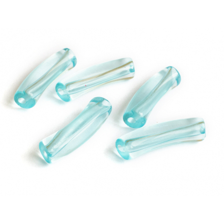 Acheter Lot de 5 perles tubes transparentes en résine 6 mm - Bleu clair - 1,99 € en ligne sur La Petite Epicerie - Loisirs cr...