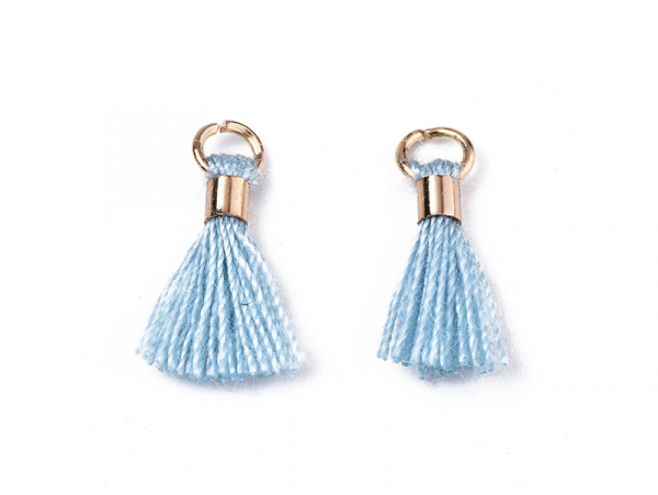 Acheter Breloque mini-pompon - Bleu ciel - 0,29 € en ligne sur La Petite Epicerie - Loisirs créatifs