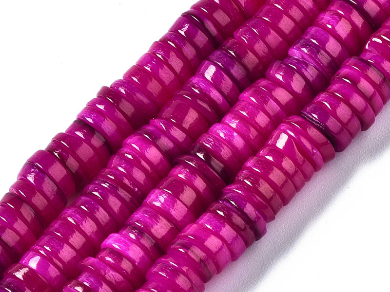 Acheter Lot de 20 perles heishi naturelles 6 mm en coquillage - Rose - 0,99 € en ligne sur La Petite Epicerie - Loisirs créatifs