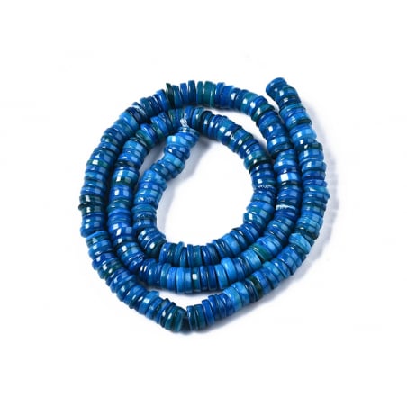 Acheter Lot de 20 perles heishi naturelles 6 mm en coquillage - Bleu acier - 0,99 € en ligne sur La Petite Epicerie - Loisirs...