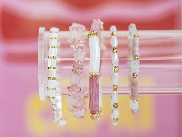 Acheter Lot de 5 perles tubes - Imitation naturelle marbre 6 mm - Blanc - 1,99 € en ligne sur La Petite Epicerie - Loisirs cr...