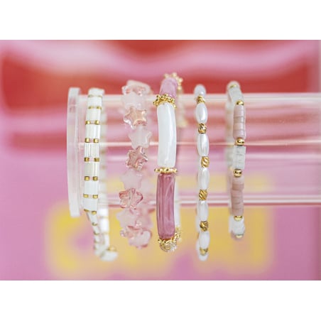 Acheter Lot de 5 perles tubes - Imitation naturelle marbre 6 mm - Blanc - 1,99 € en ligne sur La Petite Epicerie - Loisirs cr...