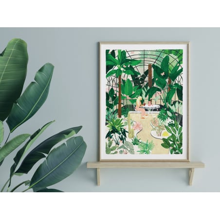 Acheter Affiche aquarelle - Butterfly Greenhouse - 50 x 70 cm - ATWS ok - 44,99 € en ligne sur La Petite Epicerie - Loisirs c...
