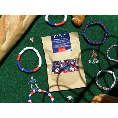 Acheter Mélange de perles heishi et de breloques - Paris - 6,99 € en ligne sur La Petite Epicerie - Loisirs créatifs