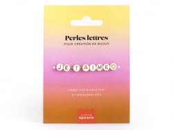 Acheter Perles lettres "Je t'aime" pour bracelet à personnaliser - 1,99 € en ligne sur La Petite Epicerie - Loisirs créatifs