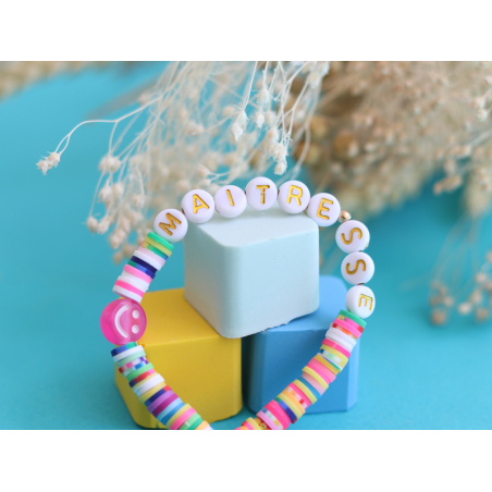 Acheter Perles lettres "Maîtresse" pour bracelet à personnaliser - 1,49 € en ligne sur La Petite Epicerie - Loisirs créatifs