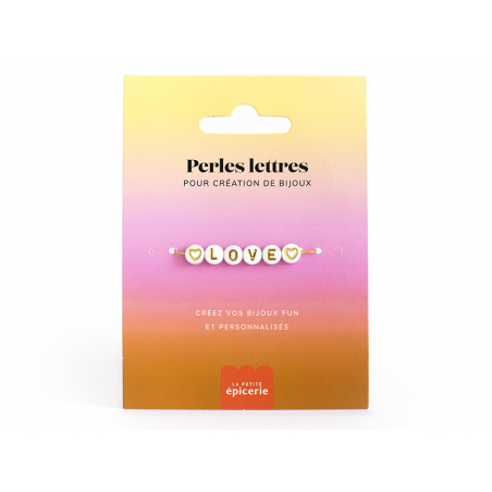 Acheter Perles lettres "Love" pour bracelet à personnaliser - 1,99 € en ligne sur La Petite Epicerie - Loisirs créatifs