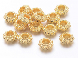 Acheter 20 perles intercalaires dorées - effet oriental - 6 x 3 mm - 0,89 € en ligne sur La Petite Epicerie - Loisirs créatifs