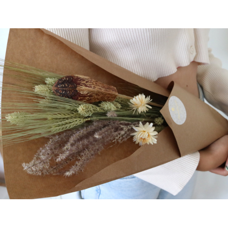 Acheter Bouquet de fleurs séchées - Mix blanc et vert - 13,89 € en ligne sur La Petite Epicerie - Loisirs créatifs