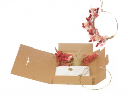 Acheter Anneau de décoration en fleurs séchées - Rose et doré - 22,99 € en ligne sur La Petite Epicerie - Loisirs créatifs
