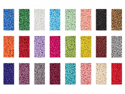 Acheter Boite de 24 couleurs de perles de rocailles ronde - 12/0 soit environ 2 mm de diam env. - 20,99 € en ligne sur La Pet...