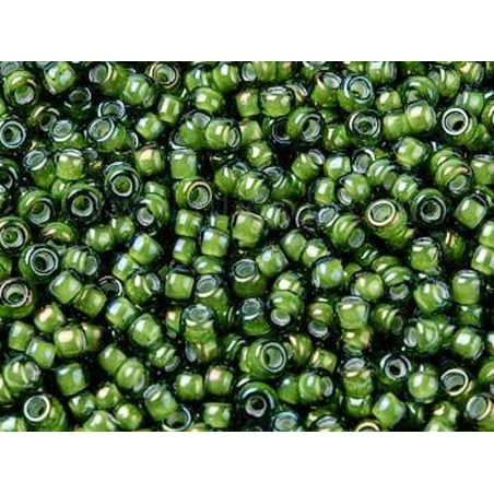 Acheter Rocailles Miyuki 11/0 fancy lined chartreuse green - 3764 - 1,29 € en ligne sur La Petite Epicerie - Loisirs créatifs